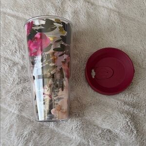 24oz Classic Tumbler With Travel Lid, Flowers/Florals